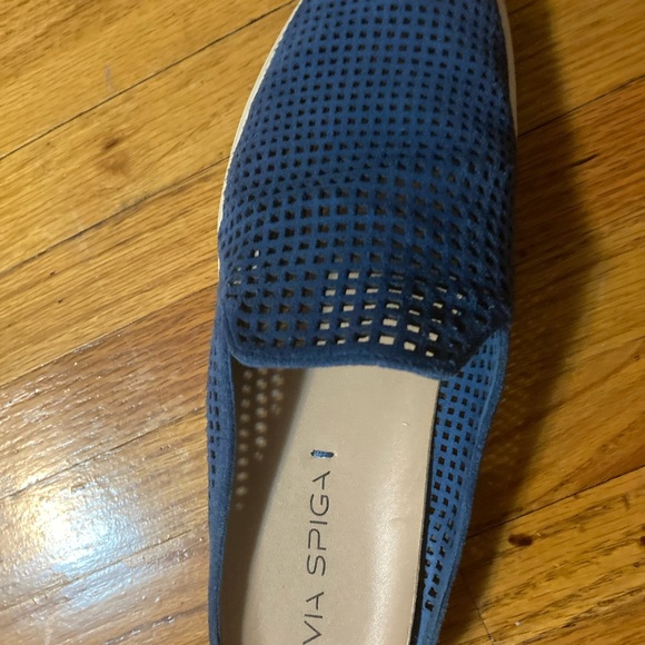 Via Spiga, Suede Royal Blue Slides - Picture 3 of 3